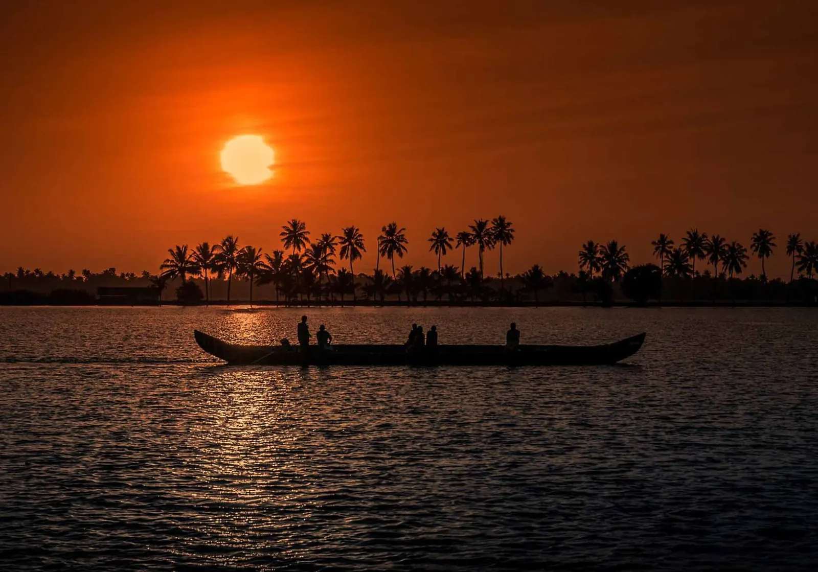 Road trip from Chennai at sunset